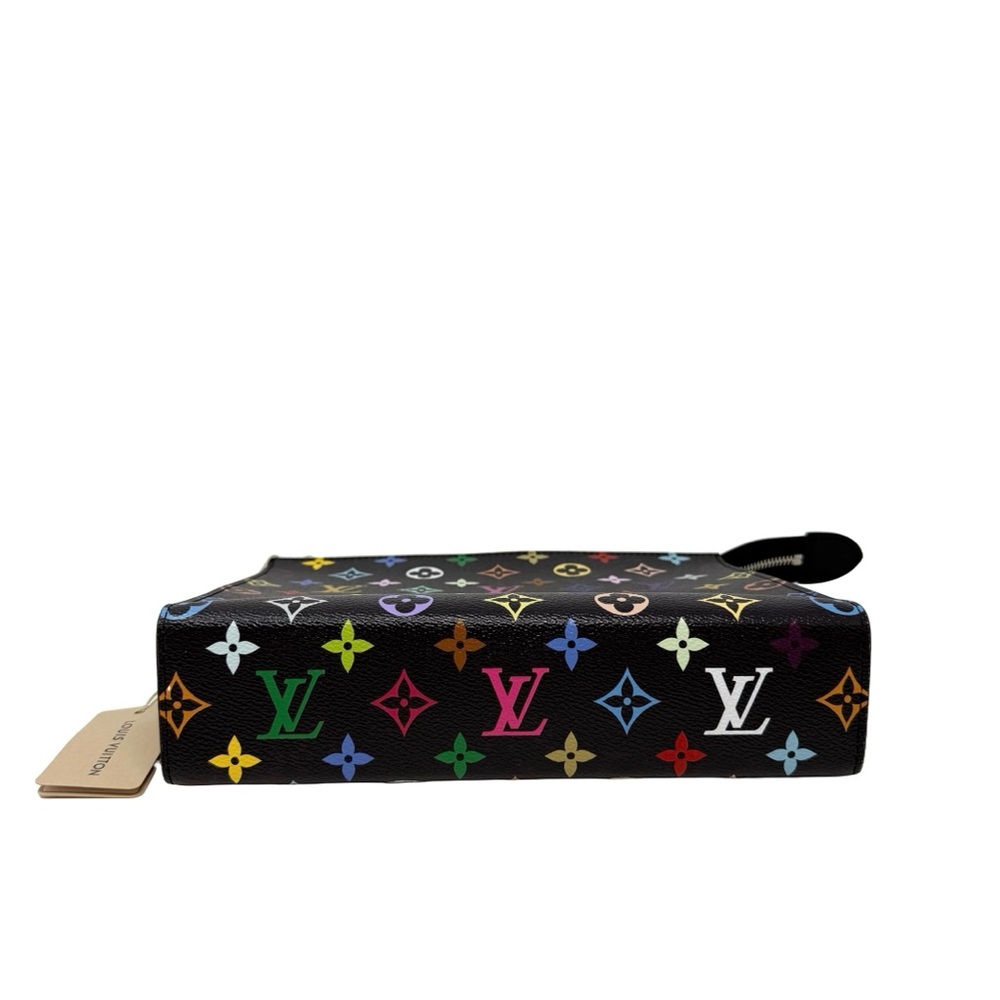 Louis Vuitton Murakami Cosmetic Toiletry Pouch 26 Multicolor Black Limited Ed - Picture 7 of 16